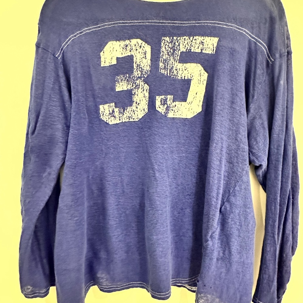 Isabel Marat etoile Blue Long Sleeve Number 35 Graphic l/s
